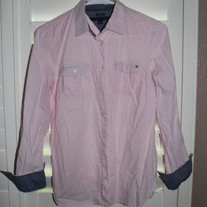 Top Tommy Hilfiger pink blouse
